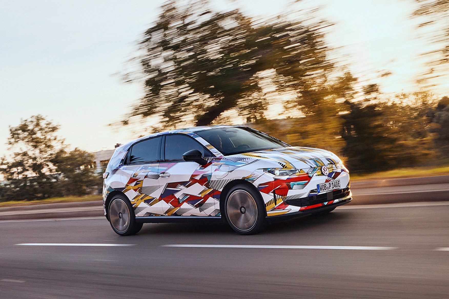 Volkswagen ID. Polo prototype, camouflaged exterior, front three-quarters | CAR