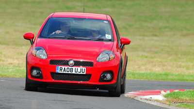 Fiat Grande Punto Abarth Esseesse: CAR drove it up the hillclimb at Harewood in West Yorkshire (pictured)