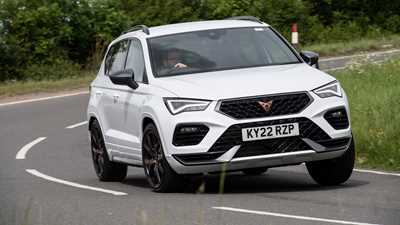 Cupra Ateca review - facelift, front view, white