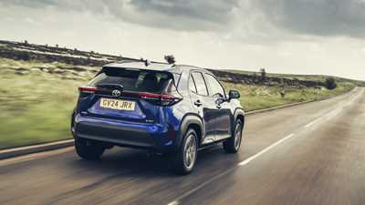 Yaris Cross on the road